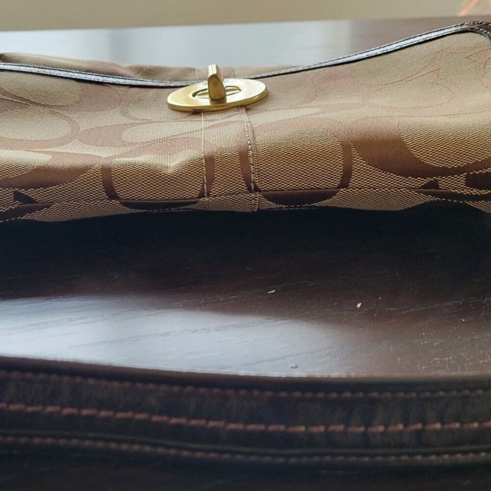 Vintage Coach Ergo Signature Flap Hobo Shoulder Bag - Picture 7 of 13